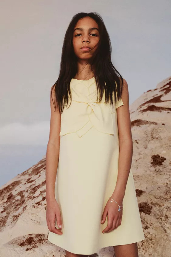 FLOWER APPLIQUÉ DRESS | Zara Canada