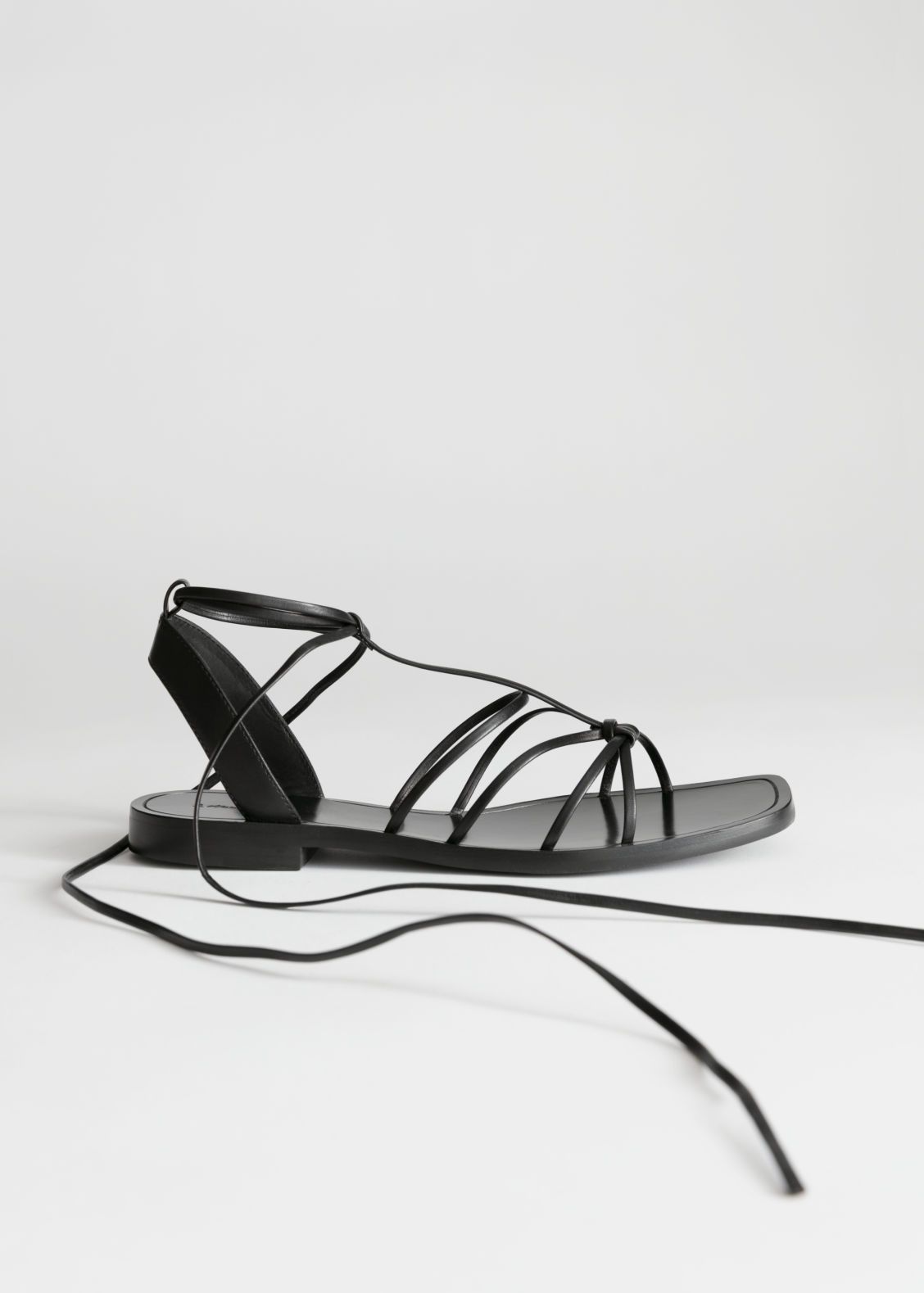 Knotted Leather Lace Up Sandals | & Other Stories (EU + UK)