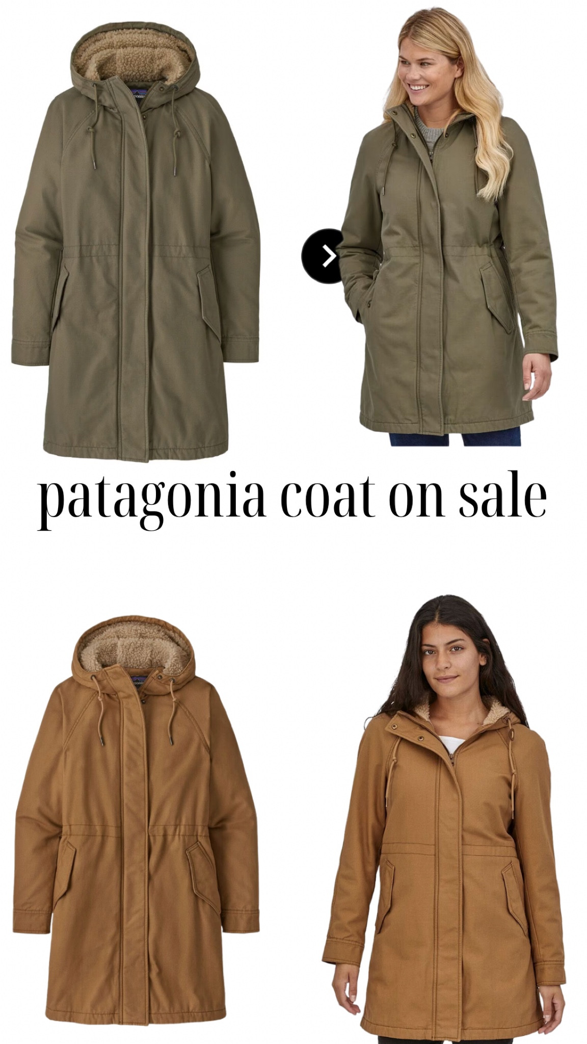 Patagonia Youth Girls Brown Prairie Dawn Jacket Sherpa Hood