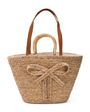 Bow Water Hyacinth Satchel | Handbags | Marshalls | Marshalls