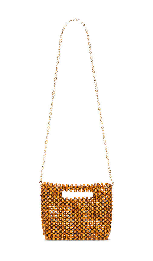 Dolce Vita Wood Bead Bag in Tan. | Revolve Clothing (Global)