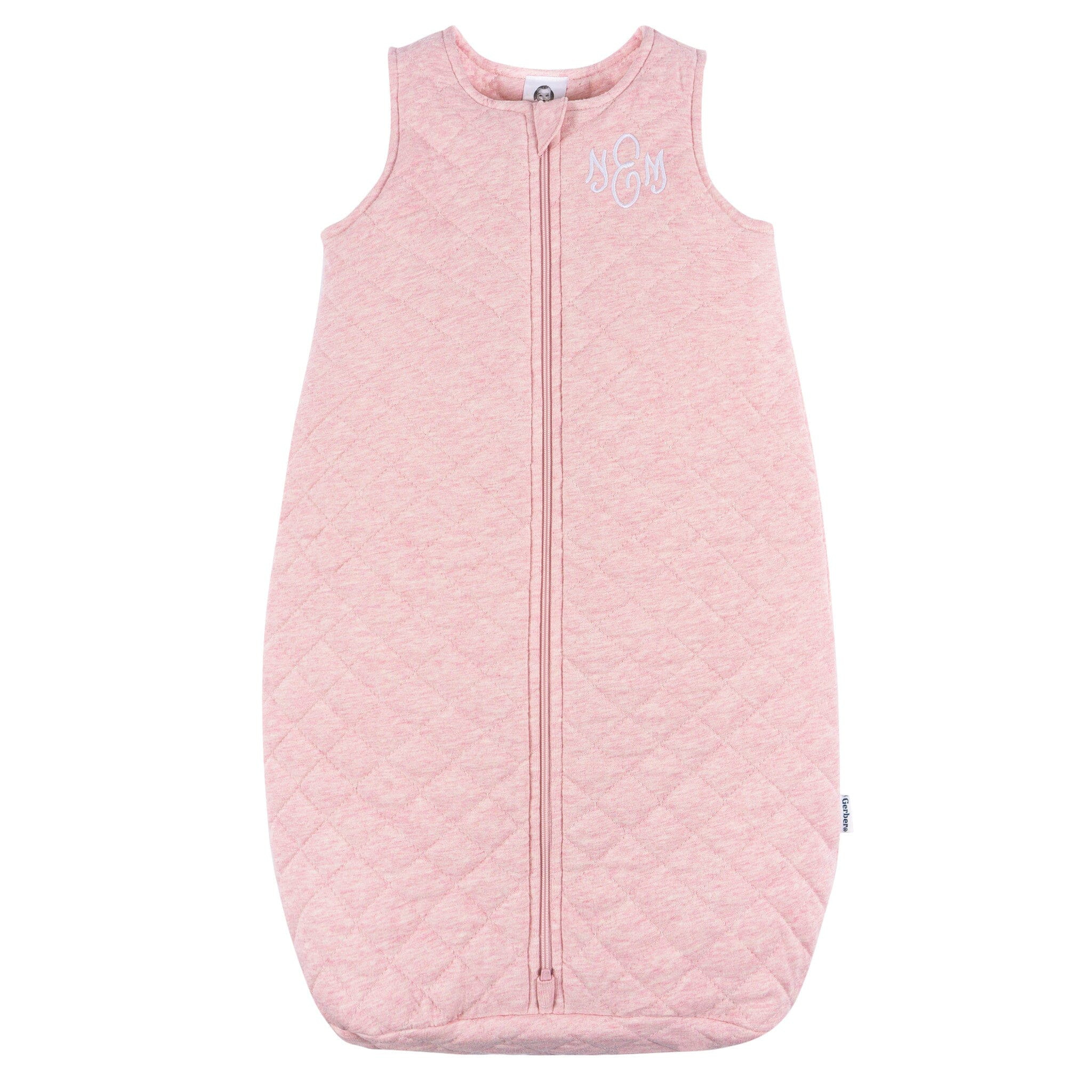 Baby Girls Pink Heather Quilted Jersey Wearable Blanket | Gerber Childrenswear