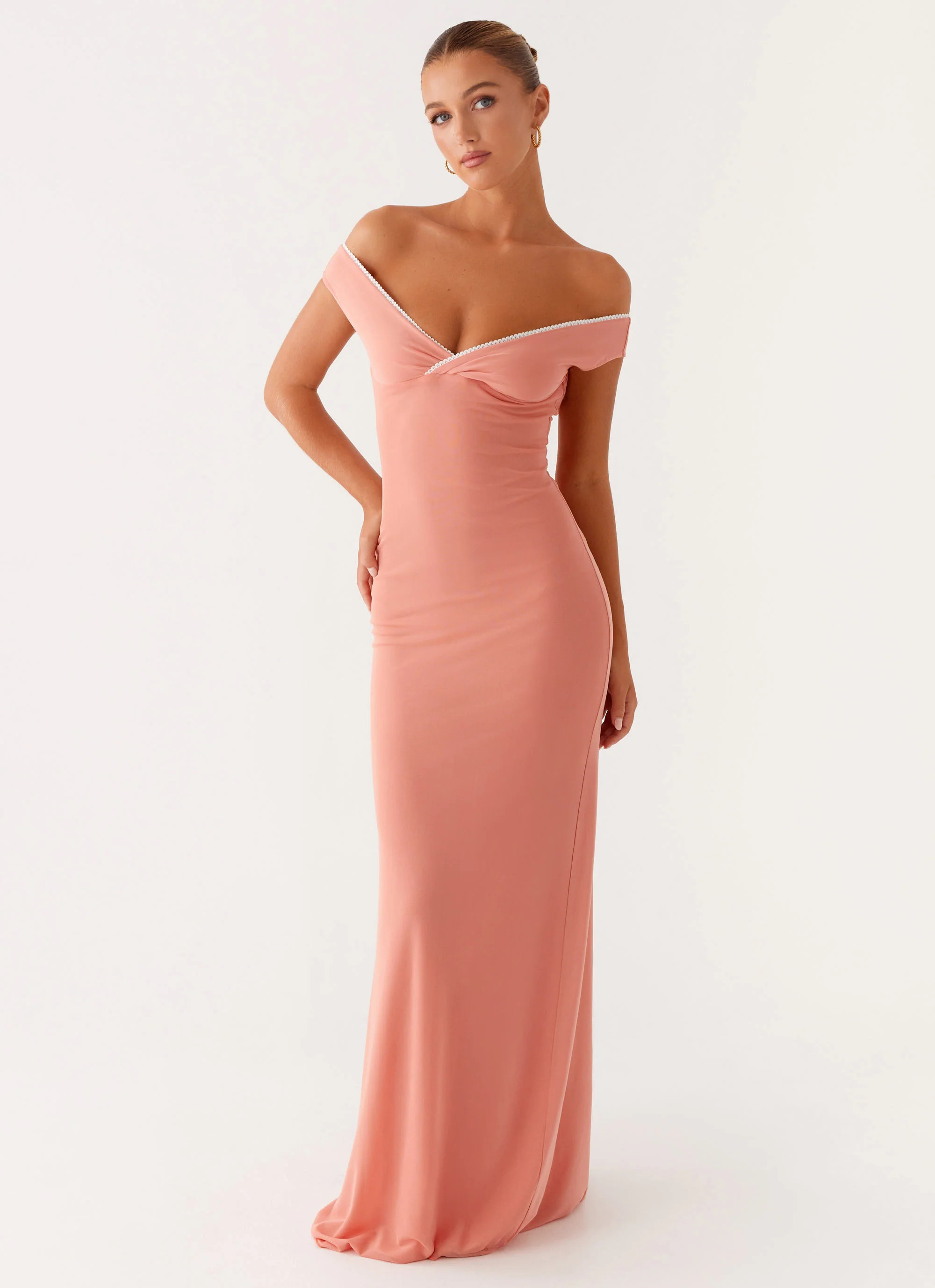 Katiya Maxi Dress - Peach | Peppermayo (Global)
