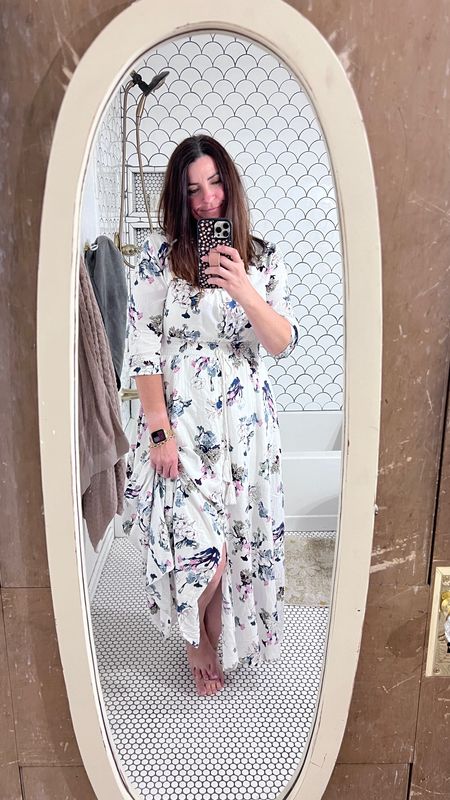 Love this V-Neck, Half Sleeve, A Line Buttons Up Flowy Split, Floral Print dress from Amazon! 🩵 Size M, 5’4

>>> Stretchy waist. It's super comfortable and lightweight. Perfect for a summer beach party, casual and comfy, for the office with heels or attending a wedding.



#LTKStyleTip #LTKWorkwear #LTKFindsUnder50