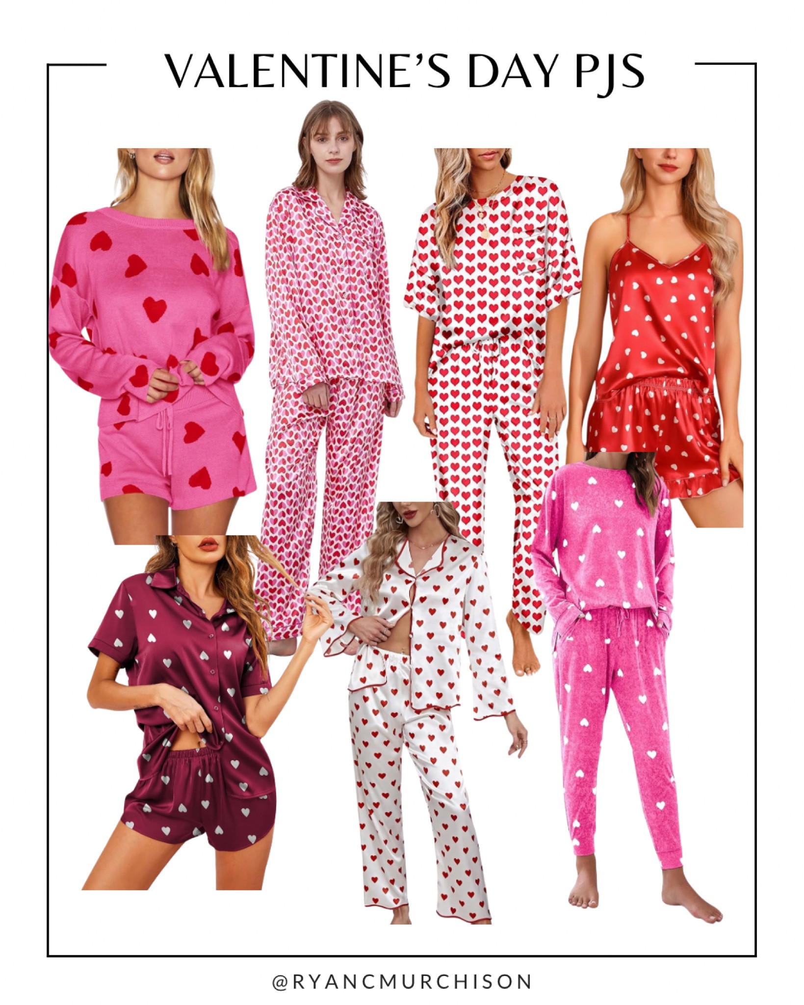 Valentine’s Day pajamas, favorite loungewear finds for Valentine’s Day, sleepwear finds 

#LTKstyletip #LTKfindsunder100