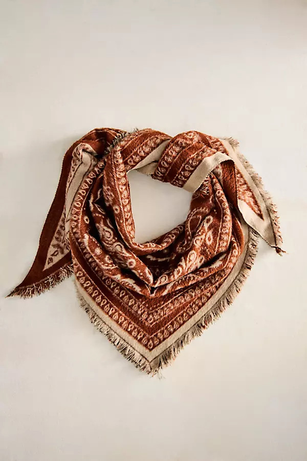 Cozy Paisley Triangle Scarf | Anthropologie (US)
