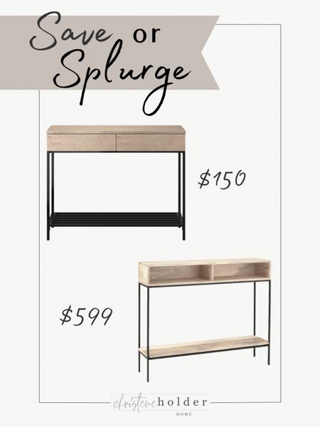 I love this dupe, and actually have it in my own home as a console table. The look is exactly the same but for a much cheaper price. 

Target, Target Home, Target Styler, West Elm, Console Table, Designer Dupe, Save or Splurge, Wood Furniture, Natural Wood, Light Wood, Consoles 

#LTKsalealert #LTKFind #LTKhome