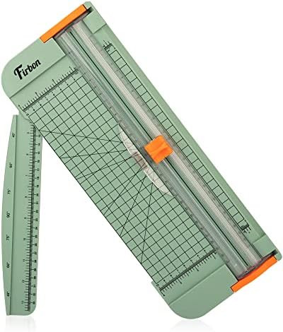 Firbon A4 Paper Cutter 12 Inch Titanium Straight Paper Trimmer with Side Ruler for Scrapbooking C... | Amazon (US)