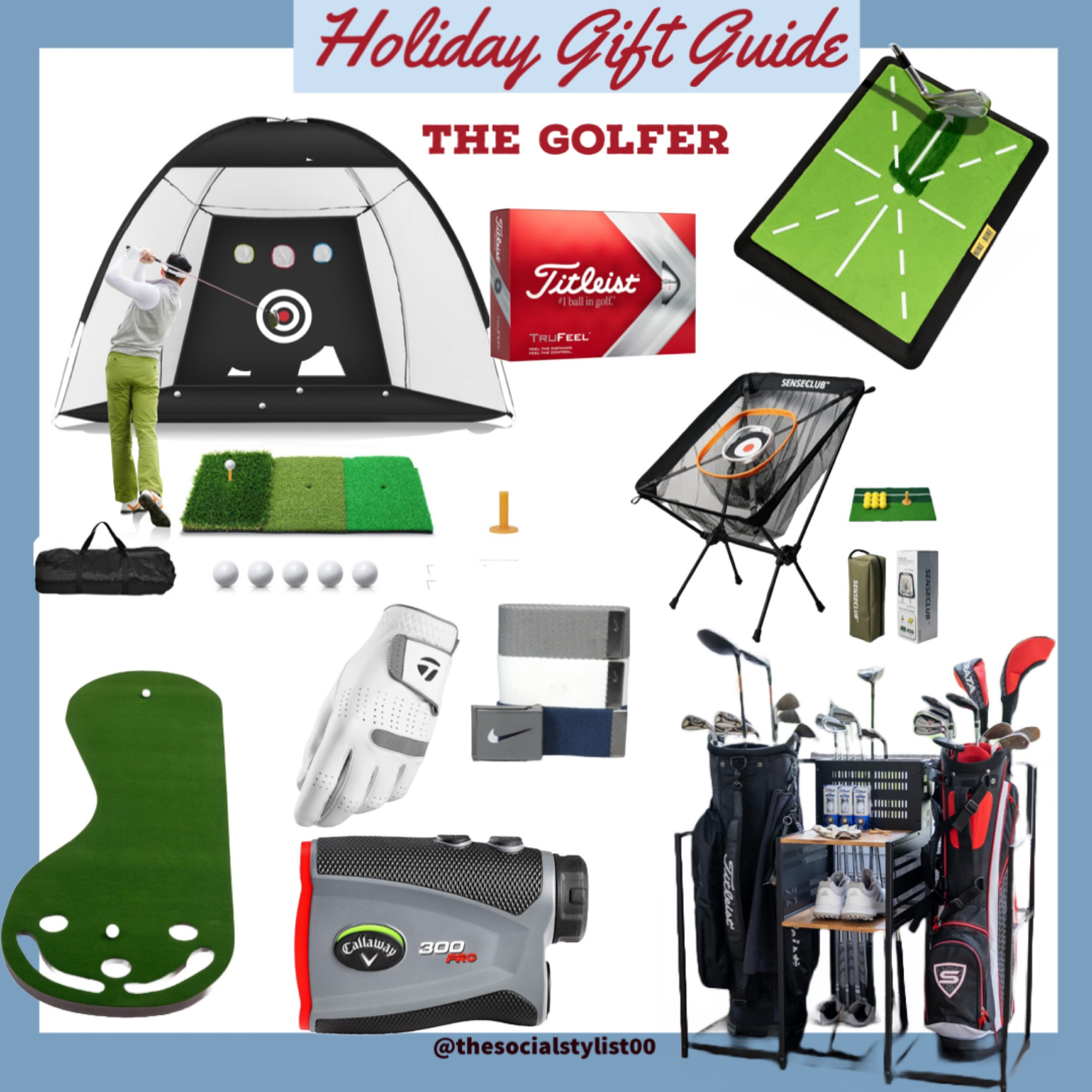 Holiday Gift Guide for The Golfer 

Gift ideas, gifts for him, Christmas gifts, husband, father, dad, golf. Gifts for a folder, golf gifts, gold accessories, gold bag, 

#LTKGiftGuide #LTKHoliday #LTKCyberWeek