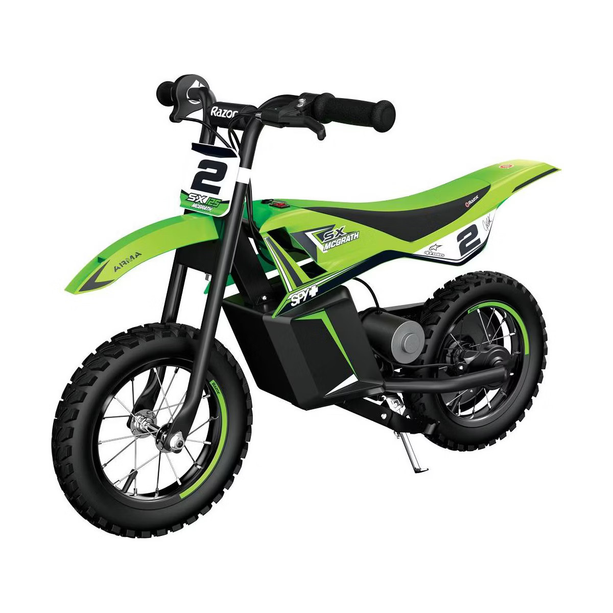 Razor SX125 12V(100W) McGrath Dirt Electric Bike - Green: Steel Frame, 12.5" Wheels | Target