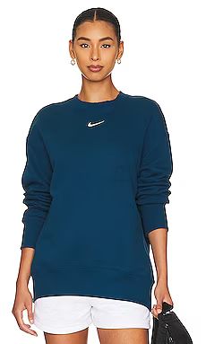 Nike NSW Oversized Crewneck Sweatshirt in Valerian Blue & Sail from Revolve.com | Revolve Clothing (Global)