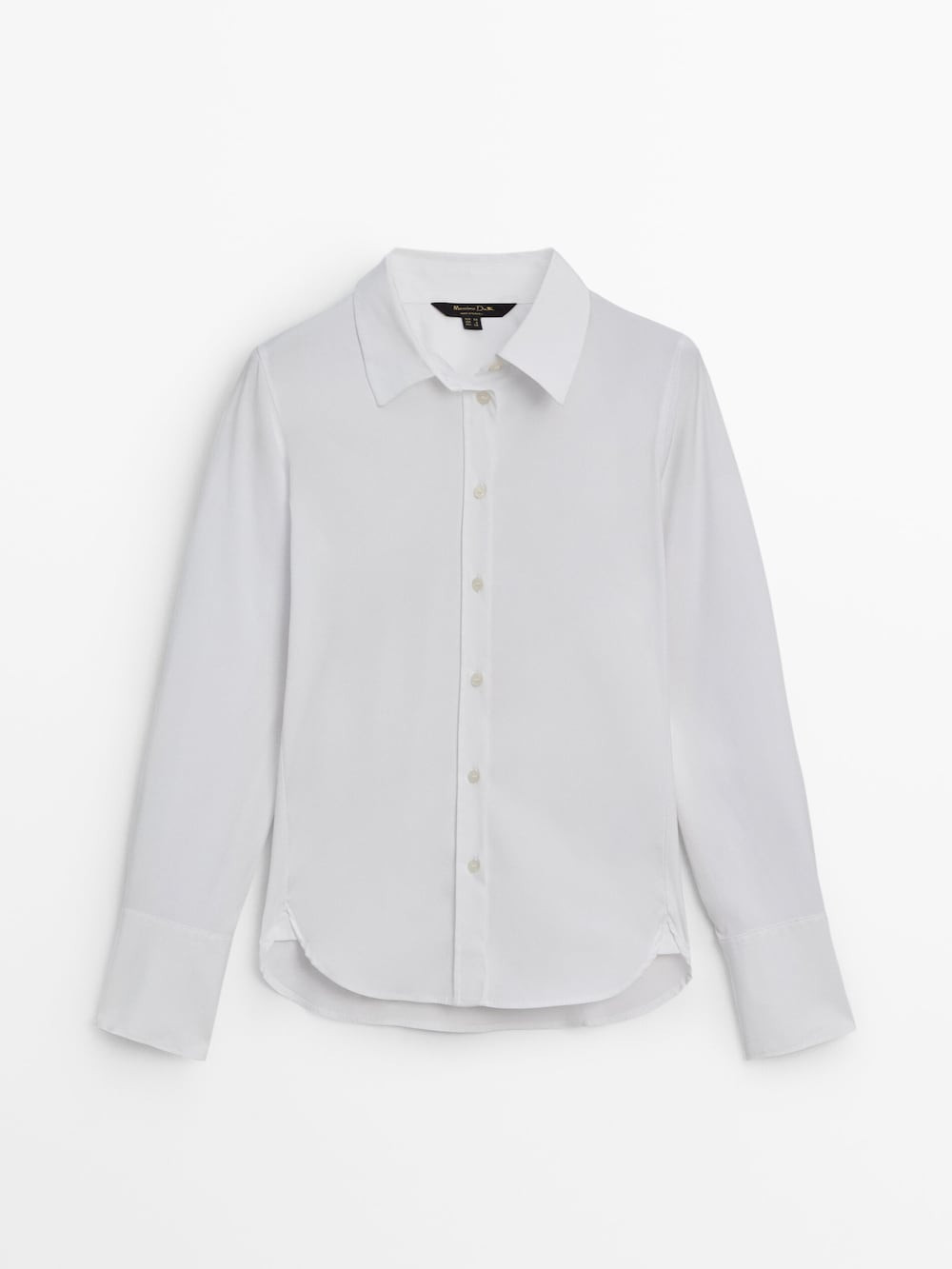Stretch poplin shirt | Massimo Dutti US