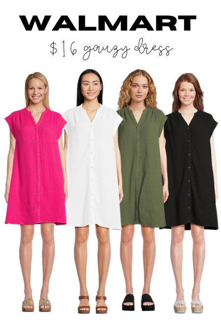 Love these $26 gauzy dresses from Walmart! Perfect for summer and would make a cute swim cover up too! 

#LTKFindsUnder50 #LTKStyleTip #LTKSeasonal