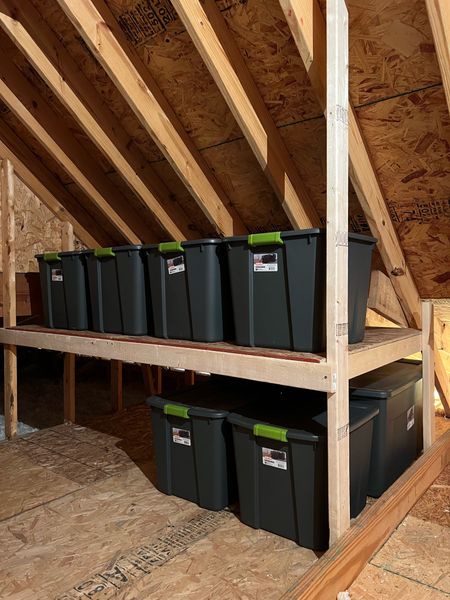 Attic storage latching totes with lids storage bins boxes from sterility target two sizes. Larger size with wheels home organization necessities finds 

#LTKFind #LTKfamily #LTKhome