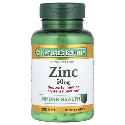 Nature's Bounty, Zinc, 50 mg, 200 Tablets | iHerb