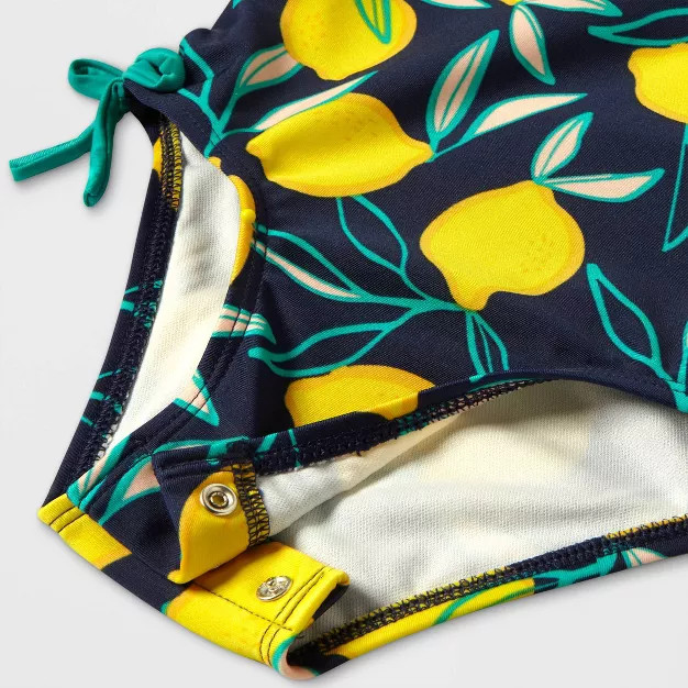 Toddler Girls' Long Sleeve One Piece Rash Guard - Cat & Jack™ Navy | Target