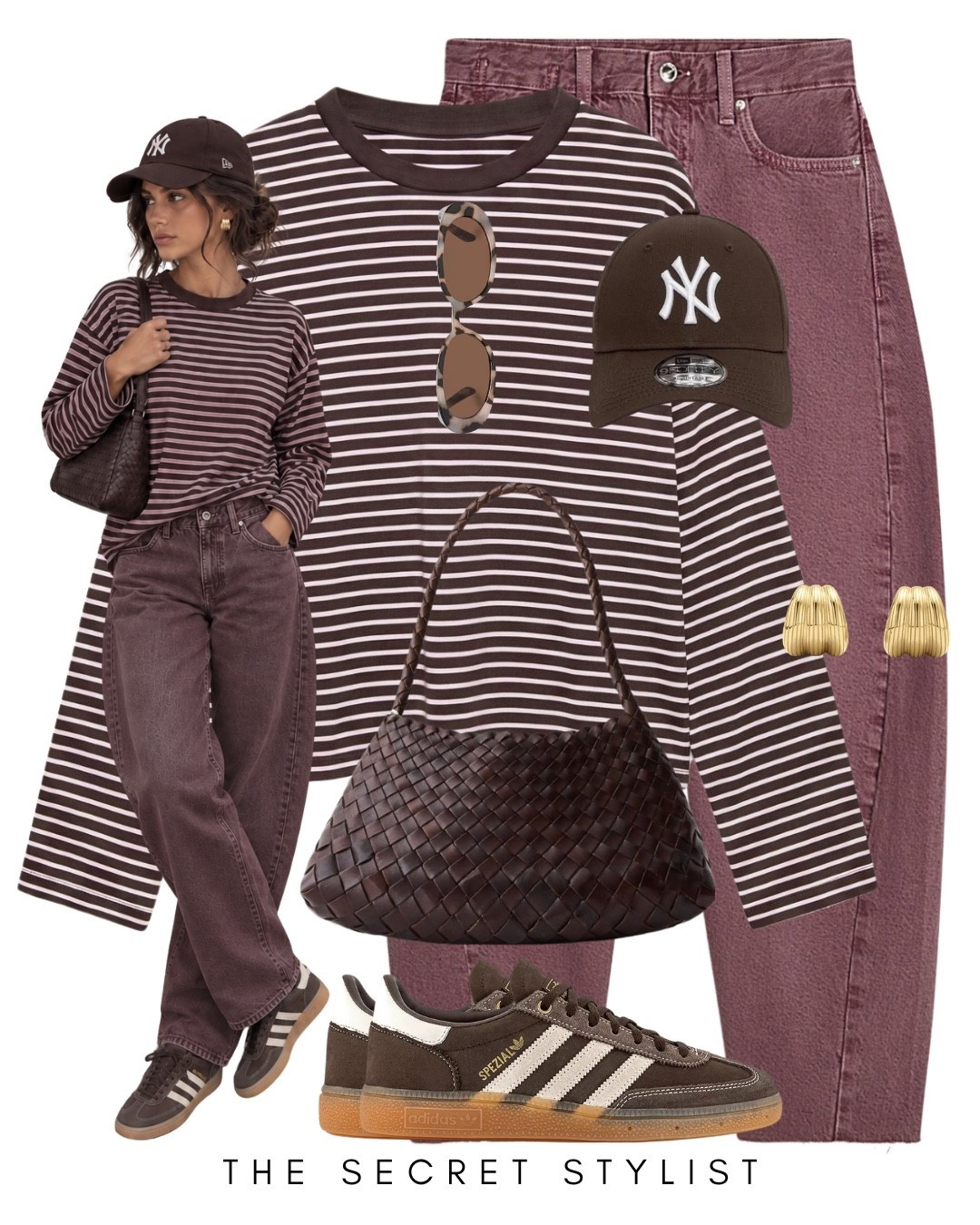 Barrel leg jeans 
Pink jeans
Autumn style outfit
Striped long sleeve top
Casual outfit fashion

#LTKuk #LTKeurope #LTKstyletip