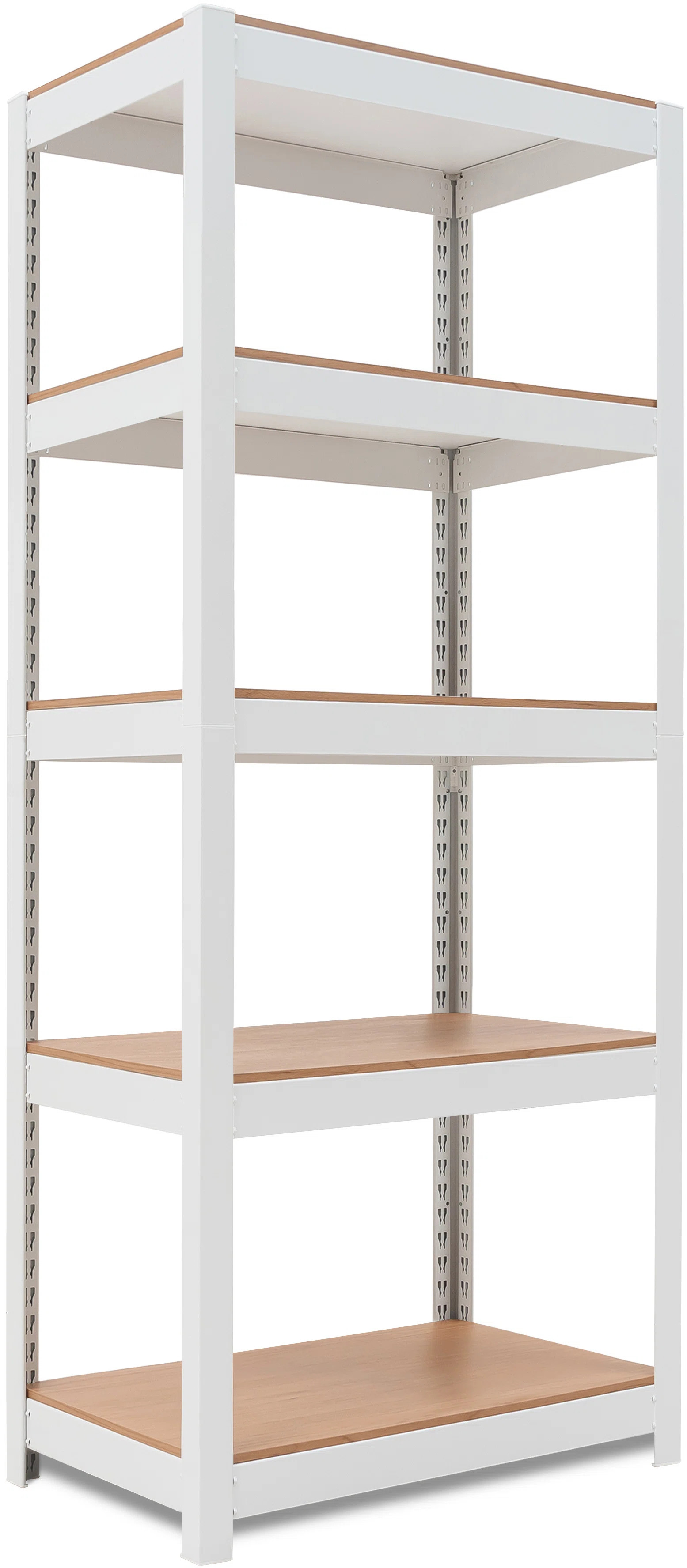 24"W Adjustable 5-Tier Shelf for Closet, Pantry & Home Office, White, 1Pack | Wayfair North America