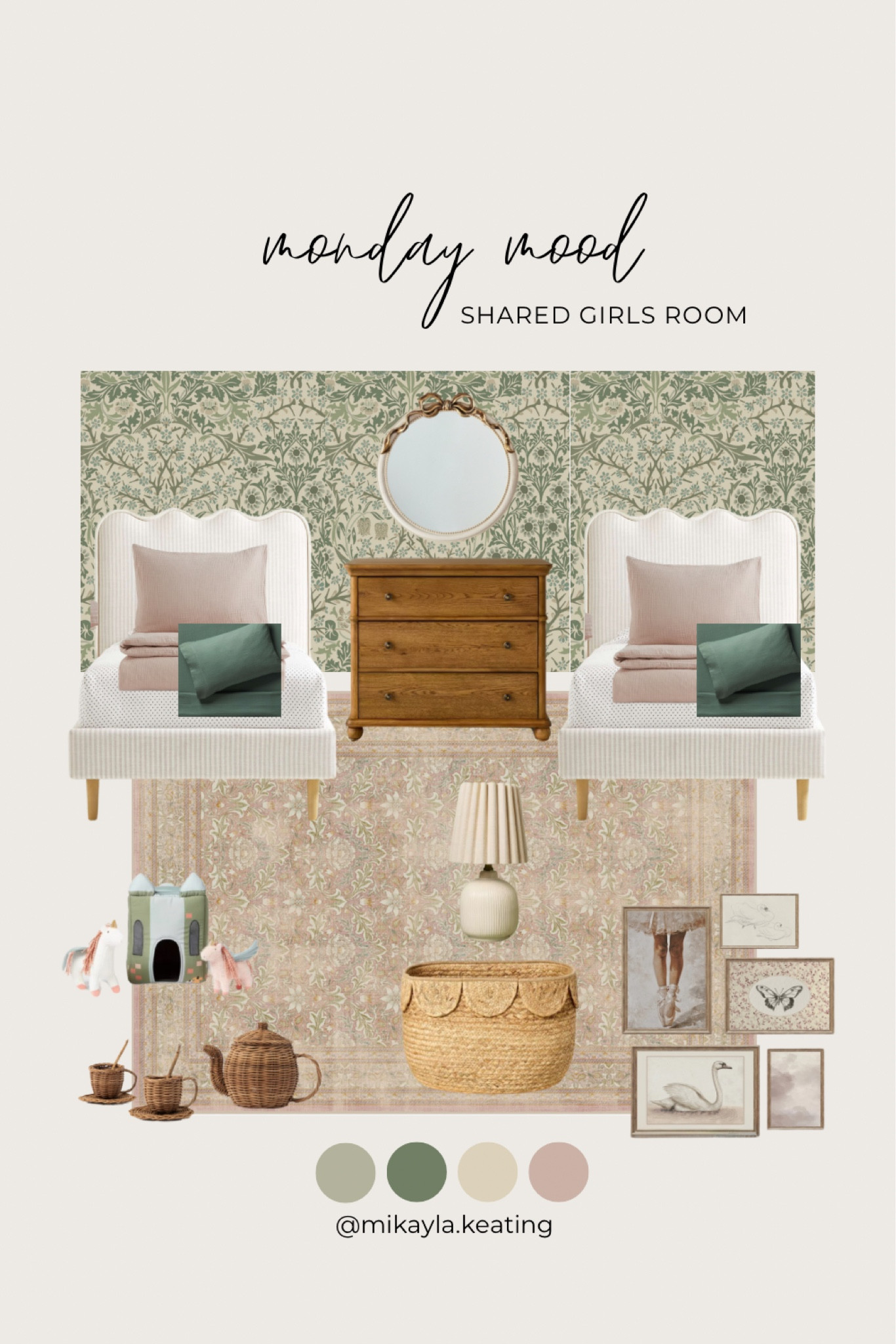 Monday Mood Board: Shared Girls Room

McGee & Co, bedroom, bedding, Target, Cottagecore, Coquette, Wicker, Rattan, scalloped, wall art, mirror

#LTKStyleTip #LTKHome #LTKKids