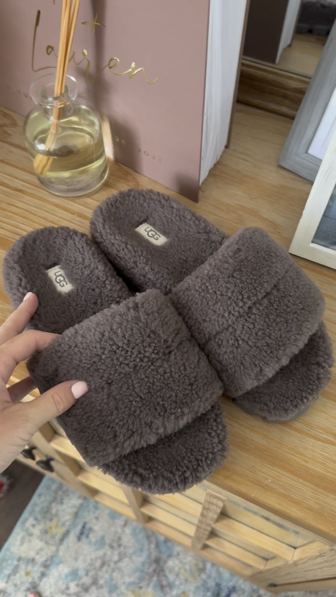 Ugg slippers I got in the Nordstrom sale! 
I’m wearing my true size 
Color - “thundercloud” 

#LTKSaleAlert #LTKFindsUnder100 #LTKFindsUnder50
