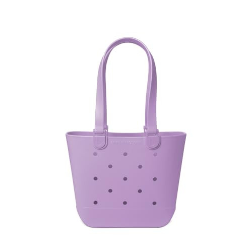 Simple Modern Medium Beach Bag | Waterproof Getaway Rubber Tote with Zipper Pocket for Travel, Pool, Boat, Groceries, Sports | Purple Breeze | Amazon (US)