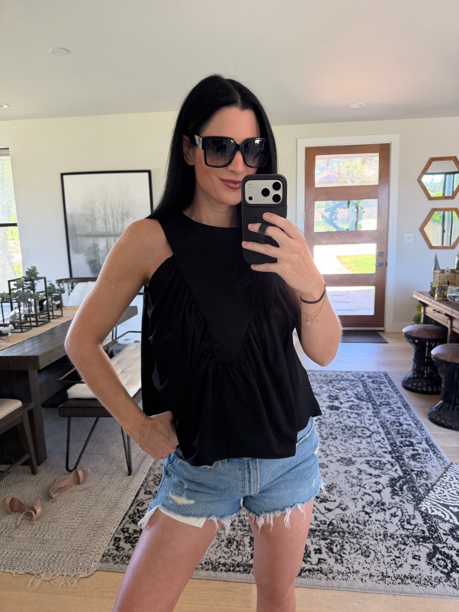 For the cutest top in for summer and it’s only $20! Wearing the size small. Comes in tons of colors!