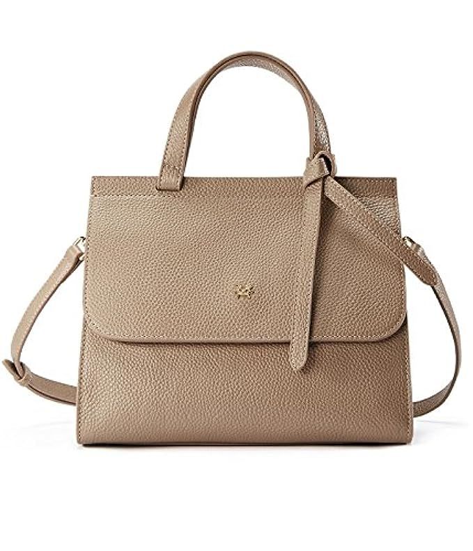 EMINI HOUSE Women Fashion Bowknot Handle Bag with Buckle Closure Litchi Grain Genuine Leather Handba | Amazon (US)