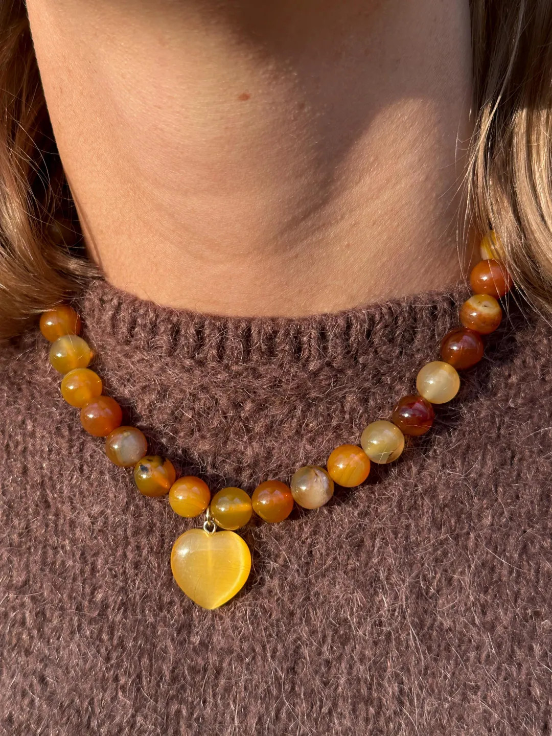 CLAUDE Colorful Heart Necklace - Etsy | Etsy (US)