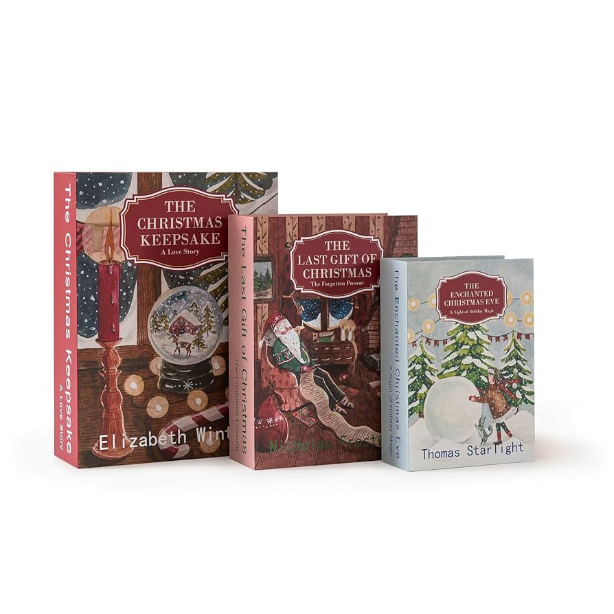 Soul & Lane Decorative Christmas Books for Coffee Table and Shelves - Set of 3, Classic Christmas... | Amazon (US)