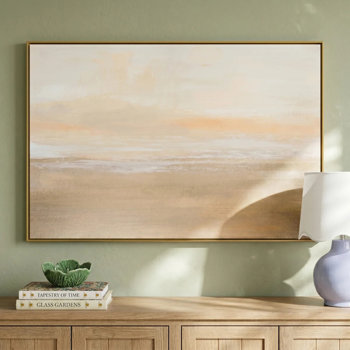 Willadeene Morning Calm - Floater Frame Painting on Canvas | Wayfair North America