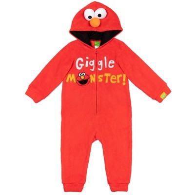 Sesame Street Elmo Toddler Boys Zip Up Cosplay Costume Coverall 4T | Target