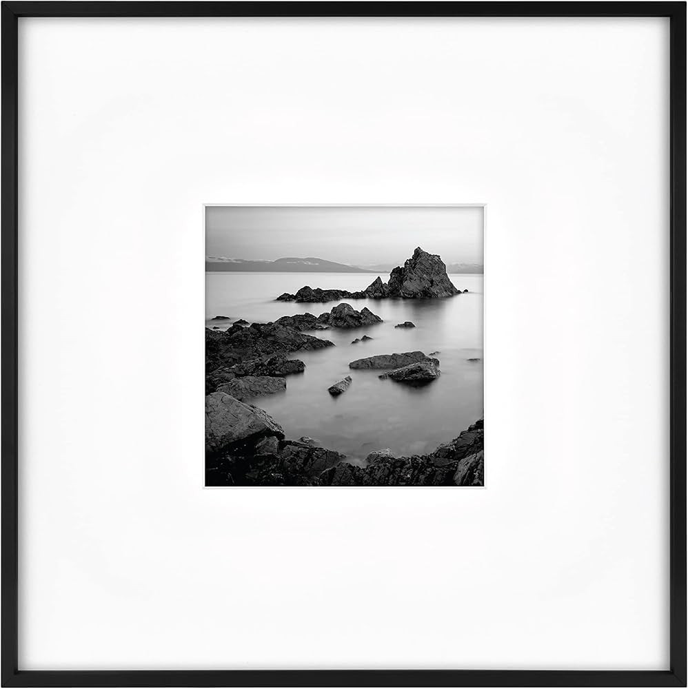 MCS Master & Co. Foundry Metal 18x18 Square Picture Frame, Display Pictures 8x8 With Mat or 18x18... | Amazon (US)
