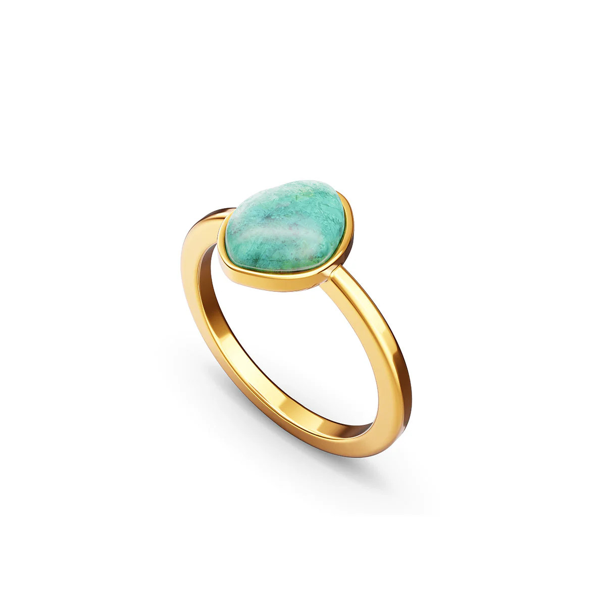 Organic Amazonite Ring (Gold) | Abbott Lyon