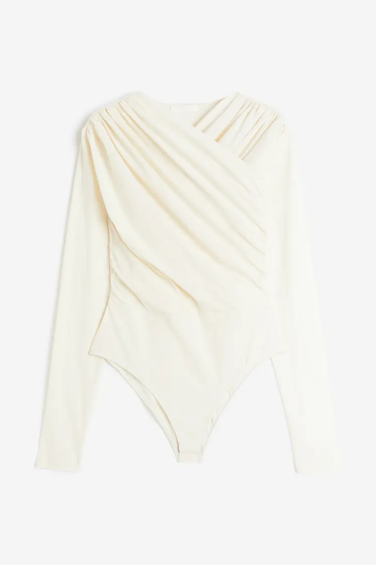 Draped cotton body | H&M (UK, MY, IN, SG, PH, TW, HK)