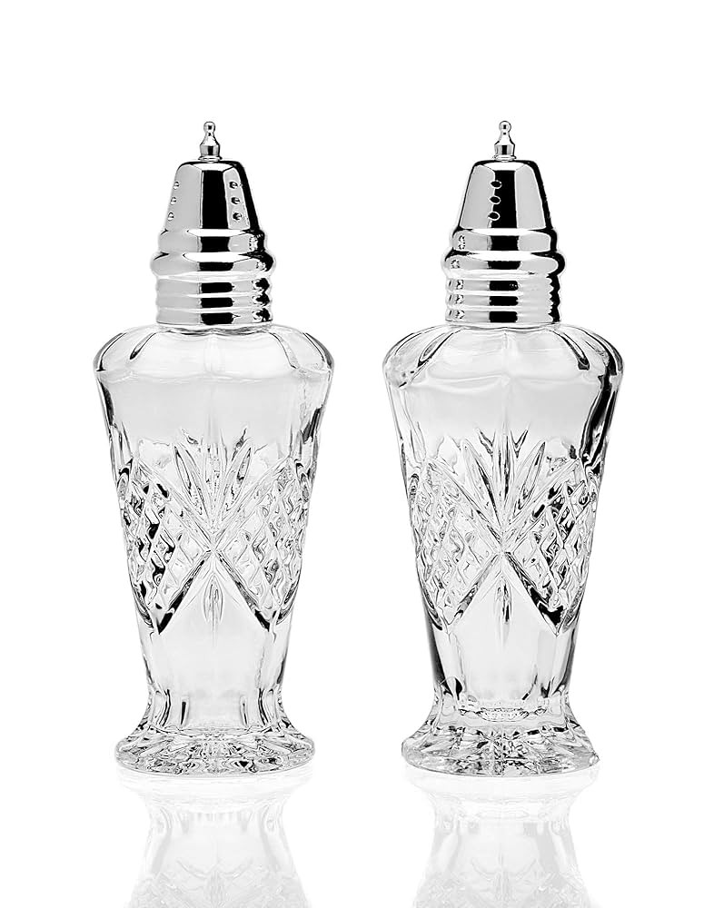 Godinger Dublin Salt and Pepper Shaker Set, Clear | Amazon (US)