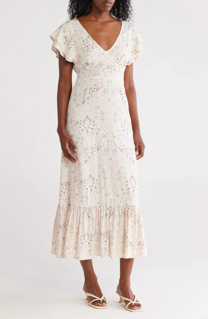 Lovestitch Flutter Sleeve Maxi Dress | Nordstromrack | Nordstrom Rack