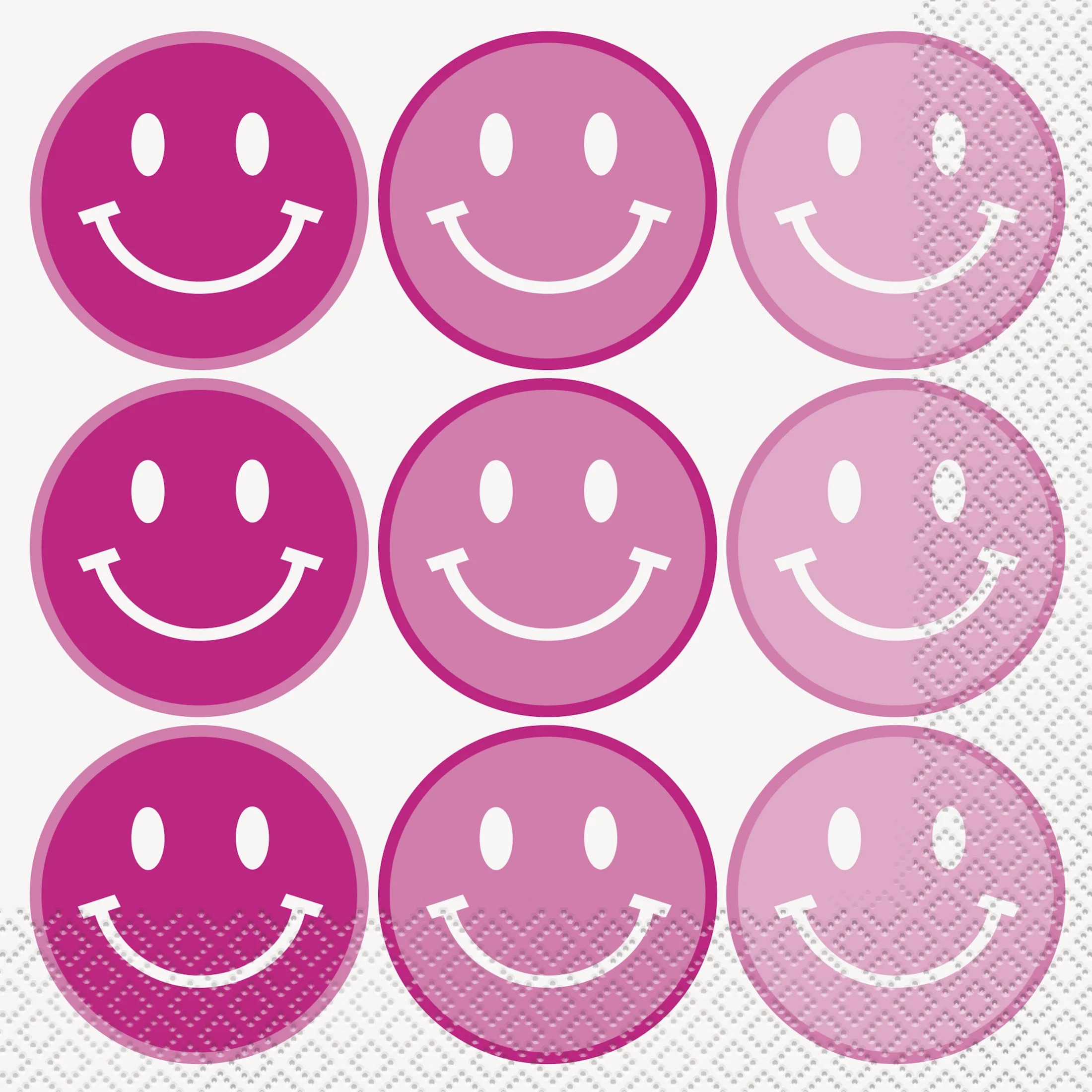 Way to Celebrate! Cheerful Pink Paper Luncheon Napkins, 6.5in, 20ct - Walmart.com | Walmart (US)