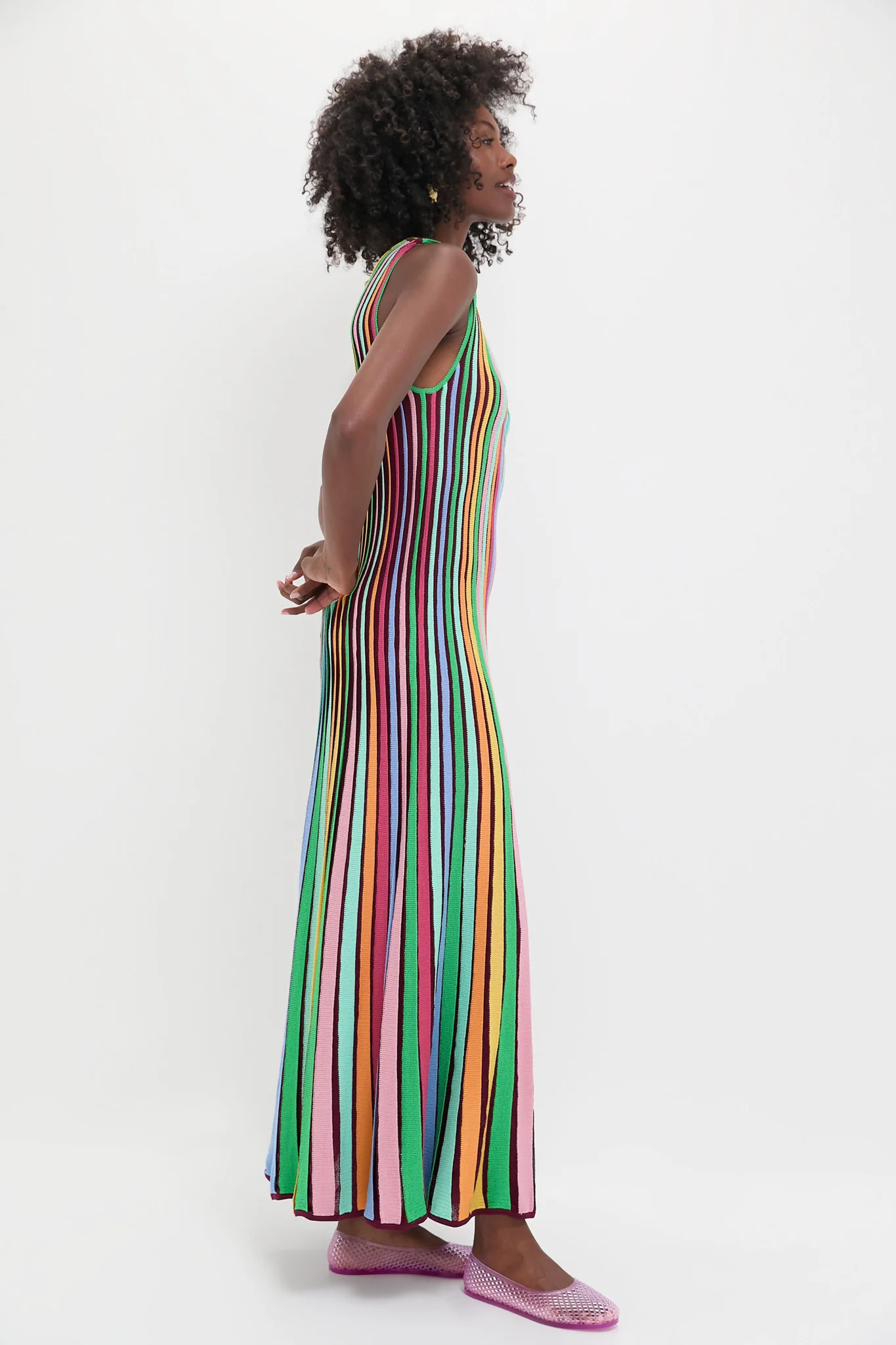 Rainbow Stripe Knit Amie Dress | Tuckernuck (US)