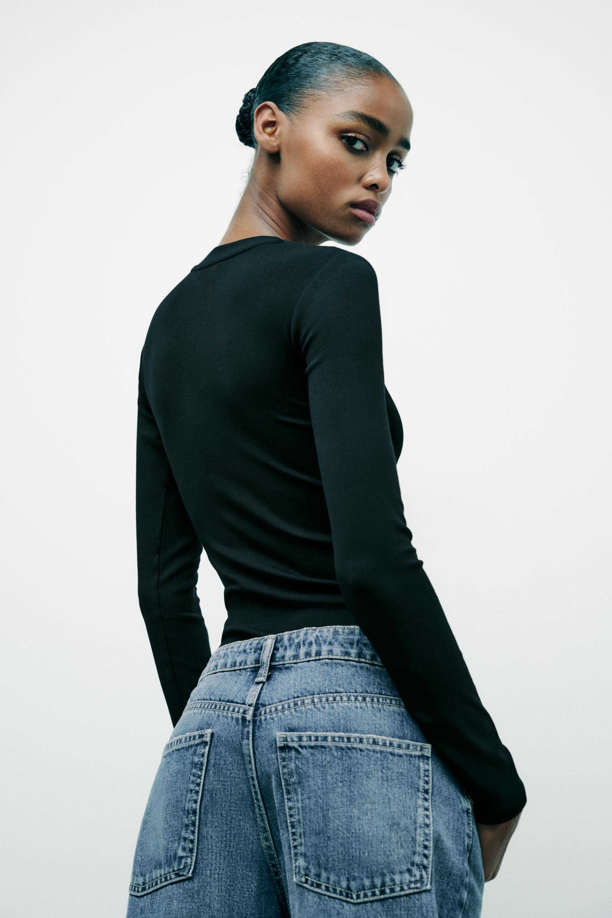 COTTON MODAL BODYSUIT | Zara UK