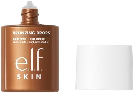 e.l.f. SKIN Bronzing Drops, Liquid Bronzer For Face & Skin, Creates A Sun-Kissed Glow, Infused Wi... | Amazon (US)