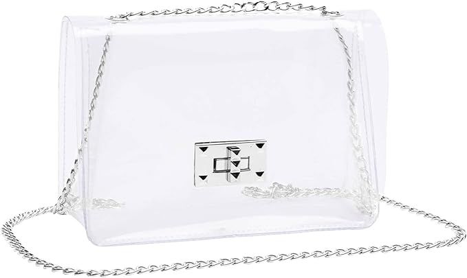 COROMAY Clear Purse for Women, Clear Bag Stadium Approved, Clear Crossbody Bags for Women | Amazon (US)