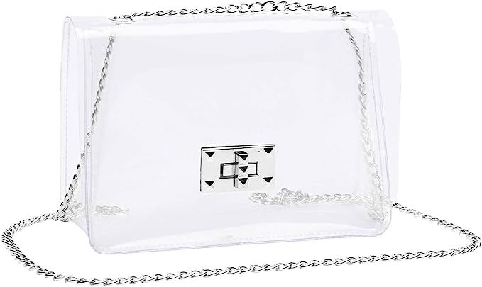 COROMAY Clear Purse for Women, Clear Bag Stadium Approved, Clear Crossbody Bags for Women | Amazon (US)