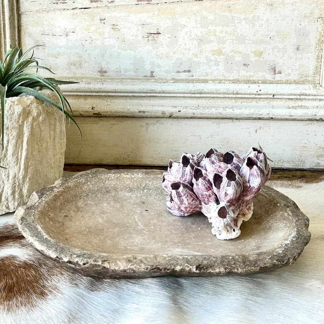 Large Vintage Carved Stone Bowl Tray 16” - Etsy | Etsy (US)