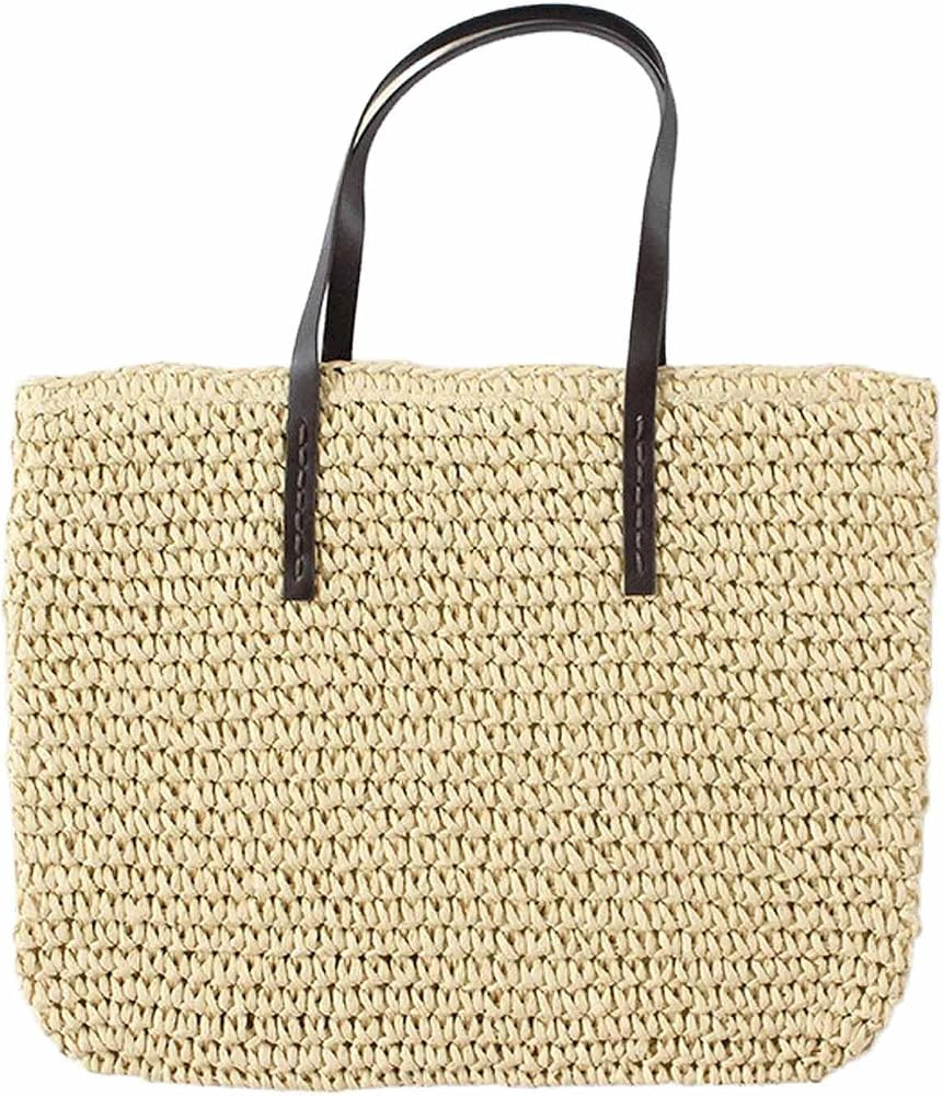Beach woven swimming bag, one shoulder women's bag, leisure vacation travel | Amazon (US)