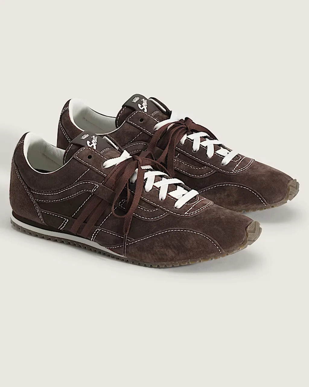Premium Super Low Pro Trainer Sneaker - Brown | ban.do