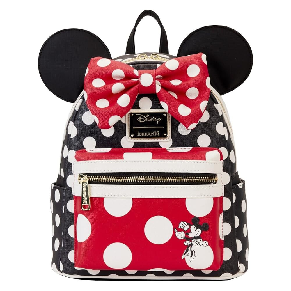 Loungefly Minnie Mouse Rocks the Dots Classic Mini Backpack | Disney Backpacks Standard | Amazon (US)