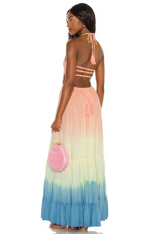 Tiare Hawaii Naia Maxi Dress in Peach Yellow Blue Ombre from Revolve.com | Revolve Clothing (Global)