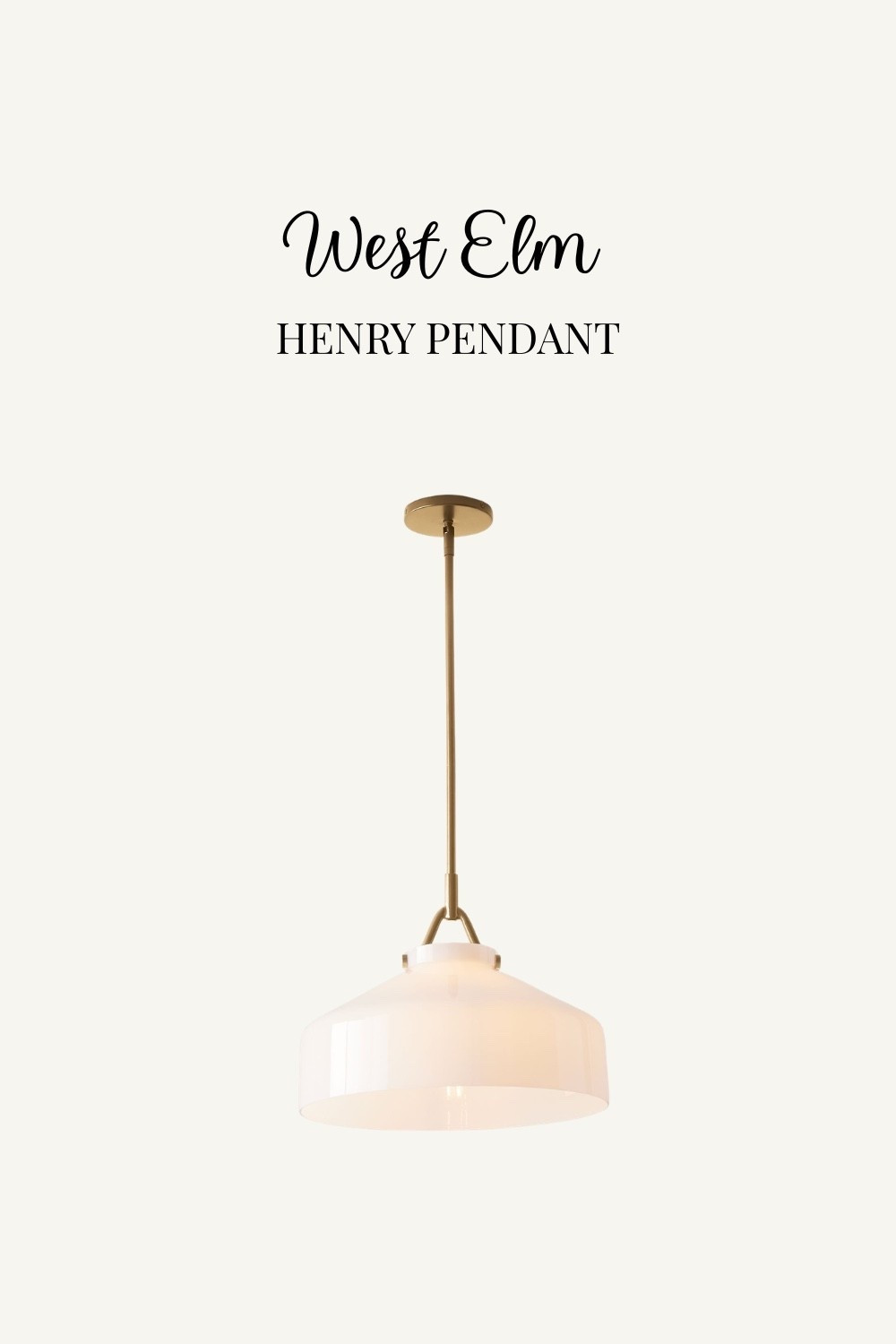 Shop the Henry Pendant by West Elm!