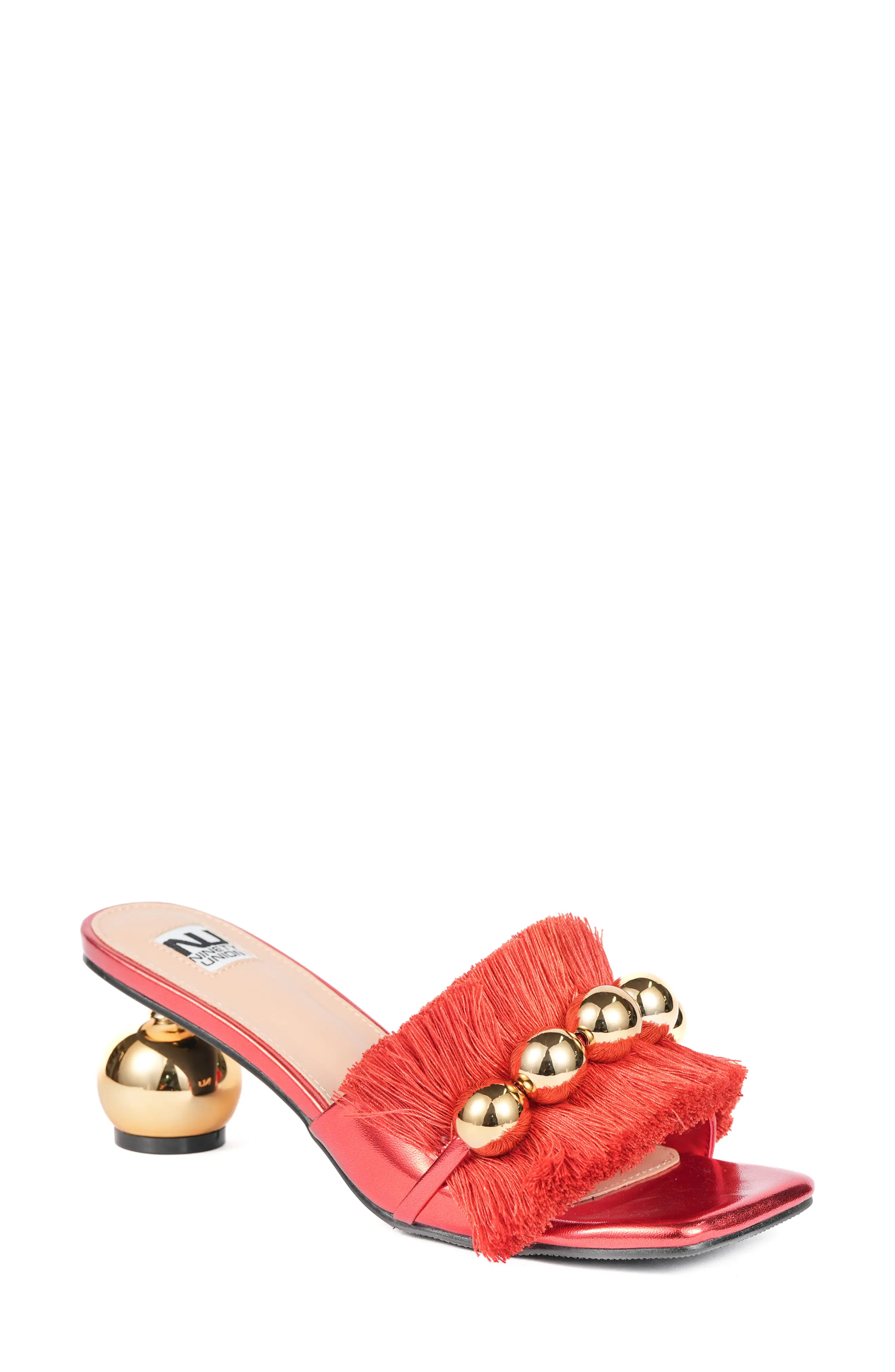 Miami Fringed Orb Heel Slide Sandal (Women) | Nordstromrack | Nordstrom Rack