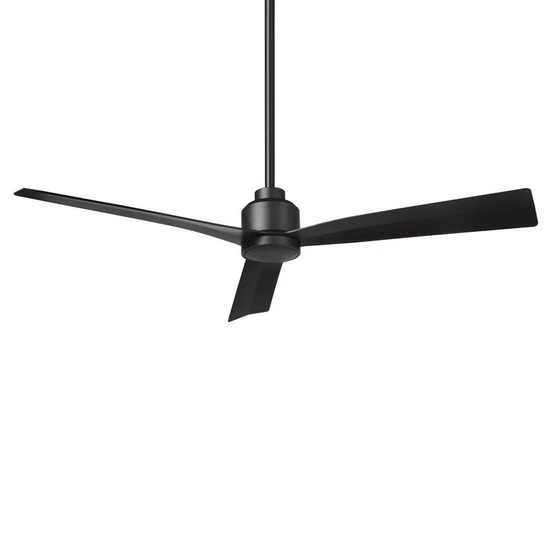 52" Smart Home Compatible 3 Blade Smart Ceiling Fan with Remote | Wayfair North America